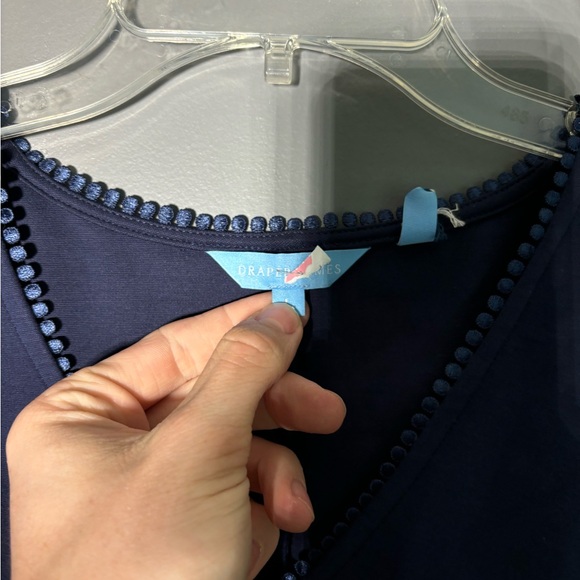 NWT Draper James Ponte V-neck Love Circle Dress Women’s Size Large - Picture 3 of 5